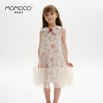 MOMOCO/玛米玛卡女童新中式旗袍连衣裙夏季儿童韩版裙子75680470008