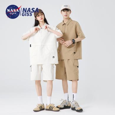 NASAGISS 男士夏季套装短袖T恤短裤一整套两件套夏季休闲运动套装男套装*CCC*MT&2414TZ