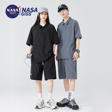 NASAGISS 男士夏季套装短袖T恤短裤一整套两件套夏季休闲运动套装男套装*CCC*MT&2416TZ