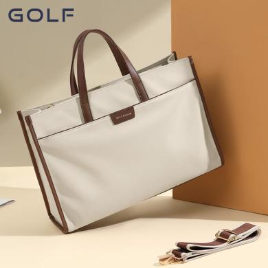 GOLF/高尔夫新款通勤手提包女士休闲时尚大容量15.6寸电脑包单肩包女文件包 GBB24972