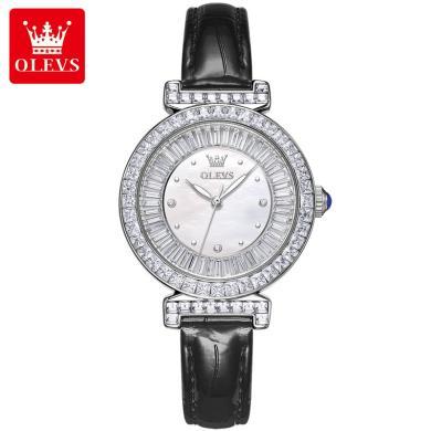 瑞士欧利时(OLEVS)品牌手表女士新款镶钻石英表女轻奢防水小众ing风靡时尚腕表