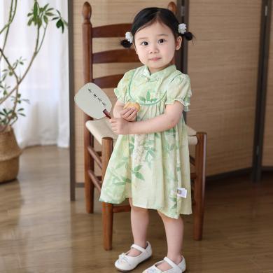 Peninsula Baby儿童连衣裙夏季中国风女童裙子新款童装连衣裙新中式女孩裙子