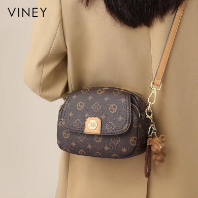 Viney包包女式新款女包小包斜挎包小众质感小圆包91139