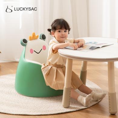 luckysac儿童沙发可爱小座椅宝宝小沙发阅读角沙发椅懒人小沙发pu皮儿童沙发