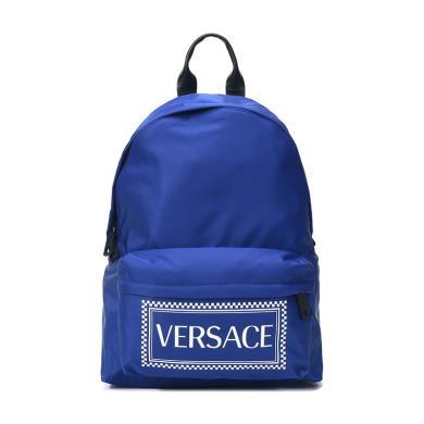 【支持购物卡】Versace 范思哲 男士字母logo印花织物双肩包书包 户外旅行背包 香港直邮
