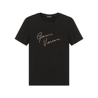 【支持购物卡】Versace/范思哲 女士运动休闲风粘纤修身版型短袖T恤上衣 香港直邮