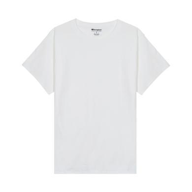 【支持购物卡】冠军/Champion 美版 左胸暗标小logo纯色圆领短袖T恤 T0223
