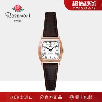 Rosemont瑞士腕表复古简约罗马经典玫瑰手表 朴敏英同款手表女 送运费险 支持购物卡