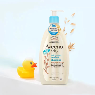 Aveeno/艾惟诺宝宝婴儿童每日倍护沐浴露洗发水二合一补水保湿沐浴乳