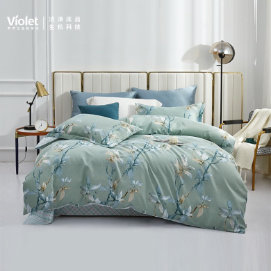 紫罗兰（Violet）床上四件套被套床单枕套床上用品双人被罩套件四季通用-蔓枝VDZLPXX10395