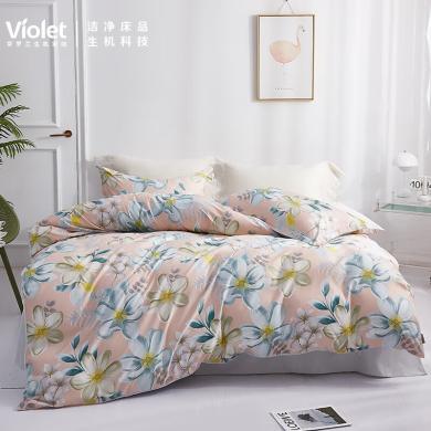 紫罗兰（Violet）高端家纺床上套件四季通用床品床单清新田园风四件套被罩-VDZLPXX10717
