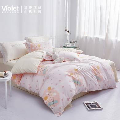 紫罗兰（Violet）床上四件套被套床单枕套床上用品双人被罩套件四季通用-初夏VDZLPXX10712