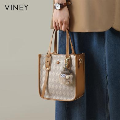 Viney包包女式新款女包手提斜挎包质感小包单肩包91159