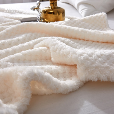 紫罗兰【休闲盖毯】毛巾被多功能针织四季床毯 毛毯 空调毯 -VDZLPMT10416/7