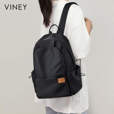 Viney书包男双肩包女新款时尚高中初中大学生大容量电脑背包91191