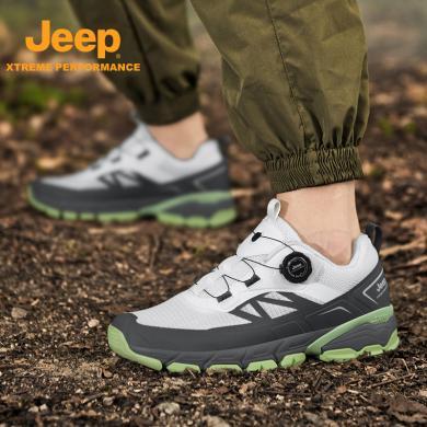 Jeep/吉普徒步登山鞋男新款专业防滑快速反应鞋夏季轻便防水网面鞋P410912068