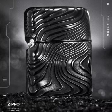 zippo之宝煤油防风打火机 金属3D重机打印幻化不息 礼盒套装 正品送礼佳品