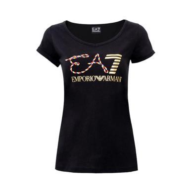 【支持购物卡】Emporio  Armani阿玛尼女士棉质透气短袖T恤 3ZTT86-J52Z-1200