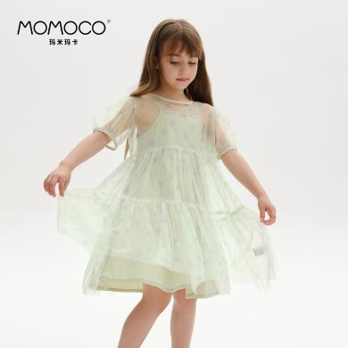 MOMOCO/玛米玛卡女童连衣裙两件套夏新款儿童韩版网纱公主裙75230580030