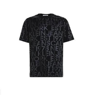 【支持购物卡】Calvin Klein卡尔文.克莱恩CK 男士字母满印圆领套头短袖T恤 香港直邮