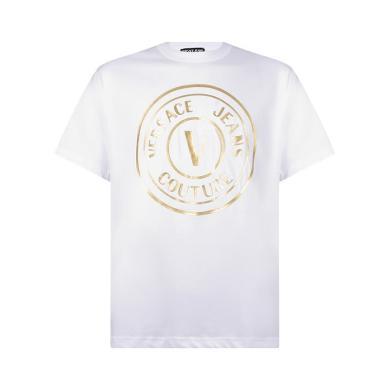 【支持购物卡】Versace 范思哲 男士时尚烫金logo图案短袖T恤多色可选 香港直邮