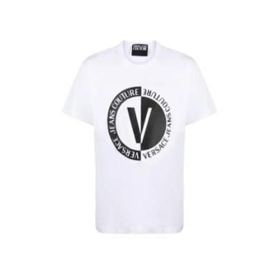 【支持购物卡】Versace 范思哲 男士经典图案印花圆领短袖T恤 香港直邮