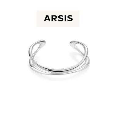 【新款】ARSIS流光流线双层手镯法式精致小众百搭简约高级感饰品女生日礼物礼盒装ALG401Y