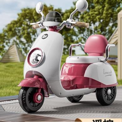 没完没了儿童电动车摩托车三轮电瓶车宝宝小孩玩具车可坐人遥控一周岁礼物