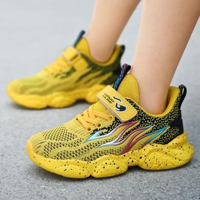 杰米熊2024年夏爆款男童韩版休闲运动鞋中大童舒适轻便耐磨网布跑步潮鞋