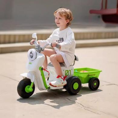 没完没了儿童电动摩托车三轮男女小孩电瓶玩具车可坐人宝宝1一3岁生日礼物