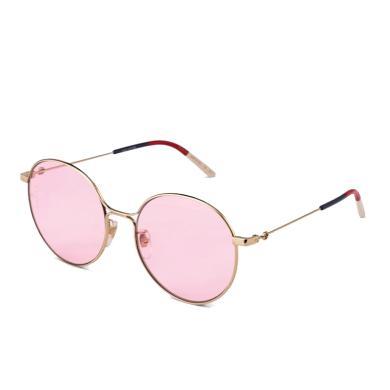 【支持购物卡】Gucci/古驰 倪妮同款时尚潮流圆形粉色女士太阳眼镜 送礼礼物 香港直邮