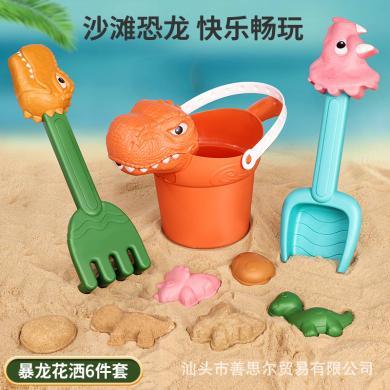 纽奇儿童沙滩玩具套装宝宝室内海边挖沙玩沙子挖土工具铲子桶沙漏沙池RX789-56