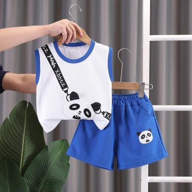 婧麒宝宝夏装套装1一3岁男女童装婴儿衣服2024新款儿童洋气两件套Jtz131929