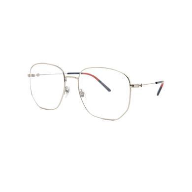 【支持购物卡】GUCCI/古驰 女士金色金属框架透明镜片光学眼镜 送礼礼物 香港直邮