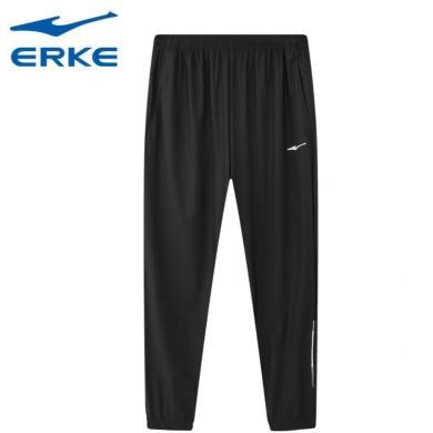 ERKE/鸿星尔克男子2024夏季新品跑步透气速干九分裤运动裤