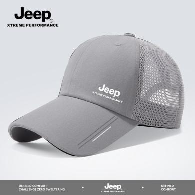 Jeep/吉普防晒帽男士新款遮阳棒球帽透气网帽男速干鸭舌帽P4130789020