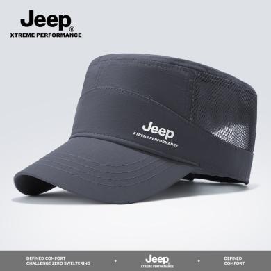 Jeep/吉普男女同款平顶帽男薄款透气速干鸭舌帽遮阳防晒太阳帽P3230789130