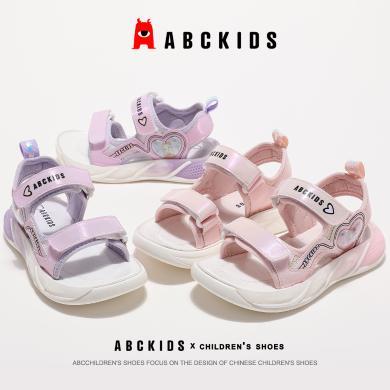 ABCkids2024夏季儿童新款百搭休闲鞋时尚轻便透气凉鞋SY423603234AX