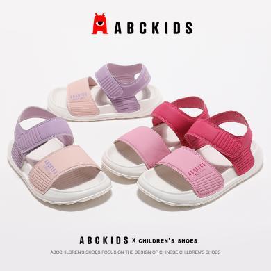 ABCkids2024夏季新款百搭休闲鞋女童时尚轻便透气凉鞋SY423603239AX