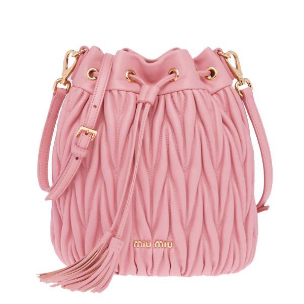 [支持购物卡](预售)miumiu/缪缪 水桶包 单肩包 手提包 字母金属标