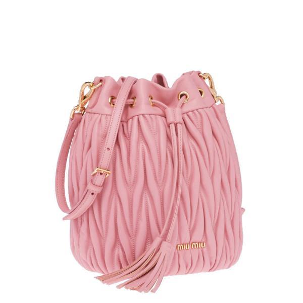 [支持购物卡](预售)miumiu/缪缪 水桶包 单肩包 手提包 字母金属标