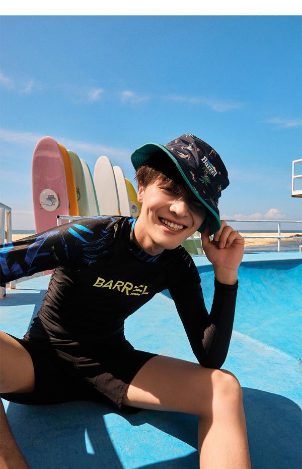 barrel夏日冲浪店王一博同款男士odd防晒泳衣长袖冲浪服泳装上衣