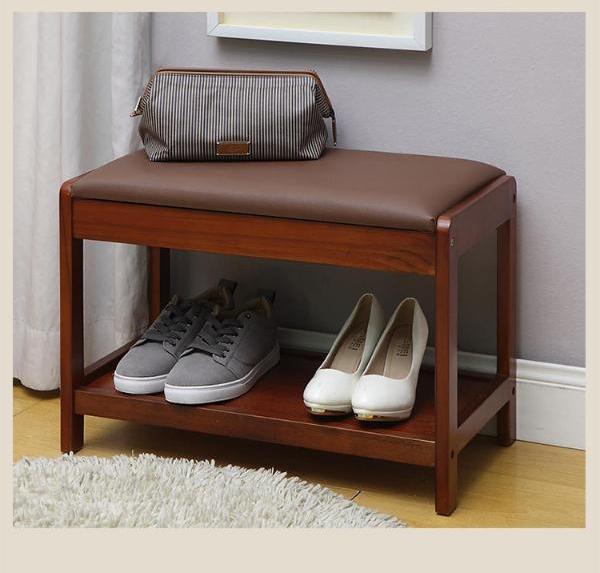 雅客集巴伦实木换鞋凳wn-16217wa 门口鞋架 鞋店试穿鞋子沙发凳