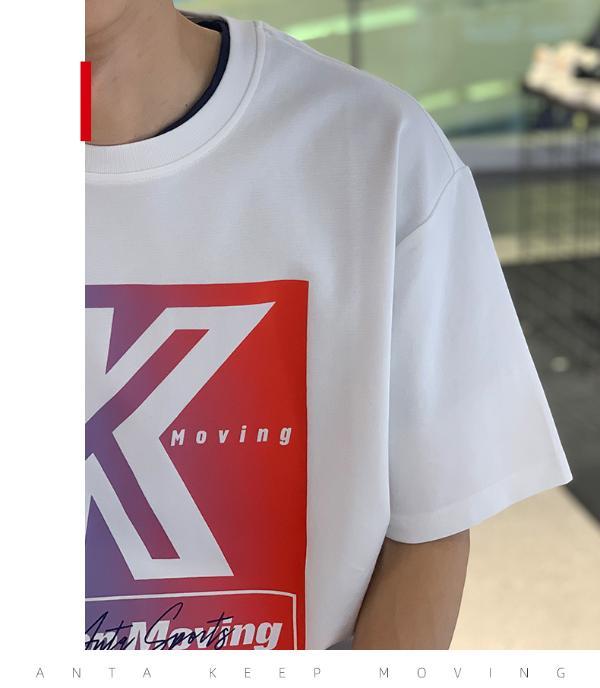 安踏短袖男2020夏季新款kt汤普森运动t恤152018111r