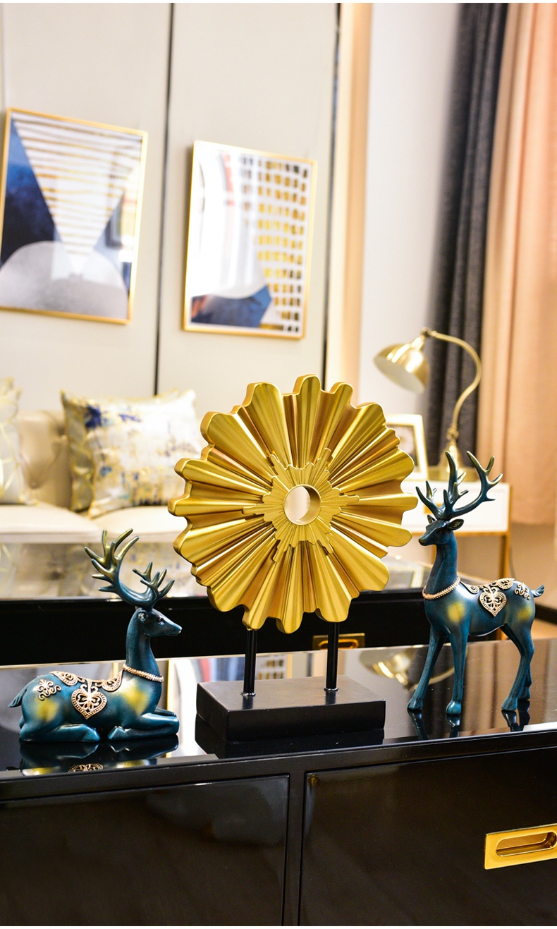 devy美式玄关鹿摆件家居饰品客厅酒柜电视柜欧式装饰乔迁新居工艺礼品