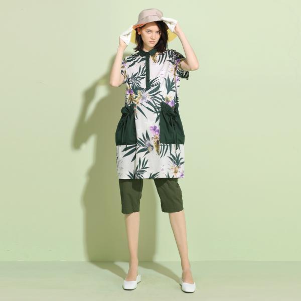 myscissors希色-2020夏装新款衬衣领连衣裙12l2036