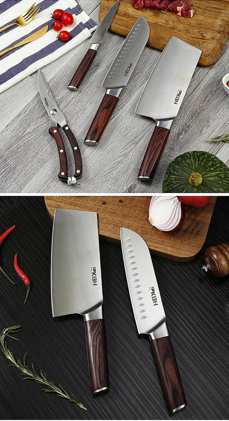 康巴赫菜刀家用菜刀原装刀具不锈钢厨房专用锋利组合套装-图片色-其他