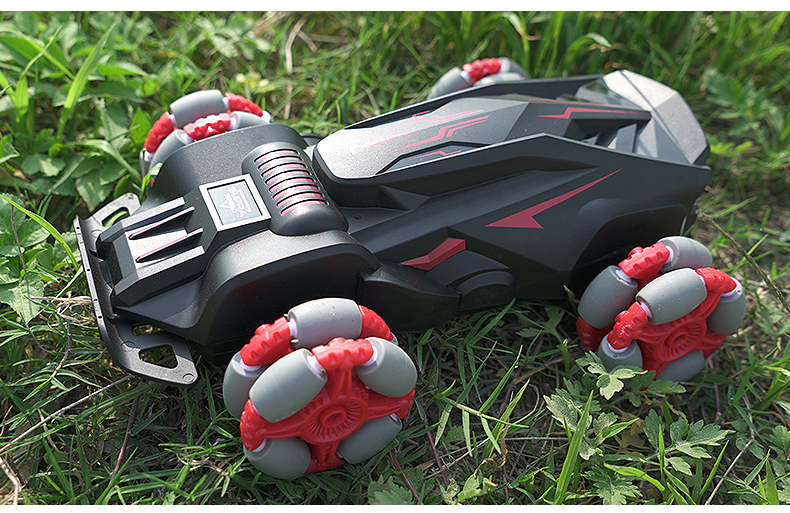 4g遥控车 新款遥控四驱高速特技漂移车 户外儿童漂移玩具车-红色