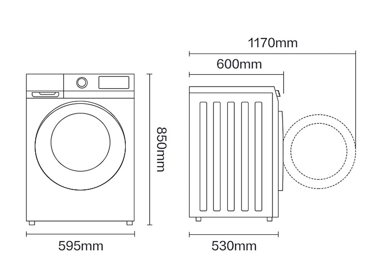 美的小天鹅滚筒洗衣机全自动家用10kg智能家电tg100vt096wdg