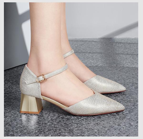 富贵鸟香槟色高跟鞋女包头凉鞋可穿夏新娘结婚鞋配礼服婚礼伴娘鞋